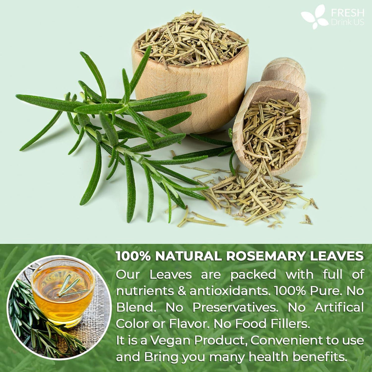Premium Rosemary Leaves, Tea Bags, Powder