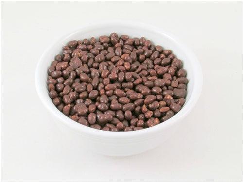 AmBari Nutrition Chocolate Mini Crisps in a bowl, showing small chocolate snack pieces with a crispy texture.