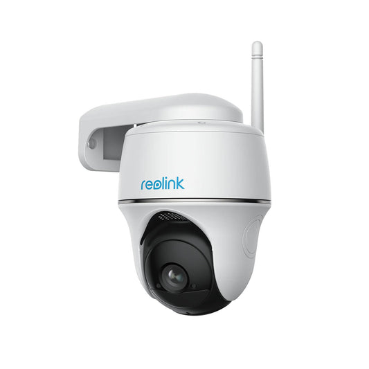 Reolink Argus PT outdoor wireless solar security camera with pan tilt, night vision, PIR sensor, 2-way audio, compatible with Alexa and Google