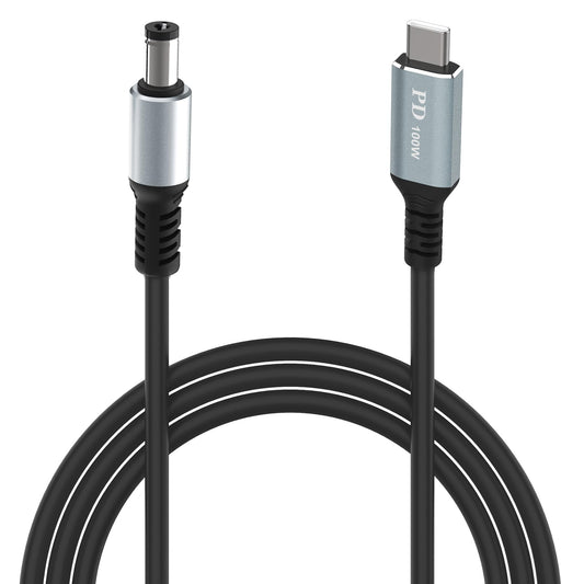 Starlink Mini USB C cable by BACKUPMYFILESNOW.COM® showing 1.8m portable charging cable with USB C input and DC 20V 5A output.