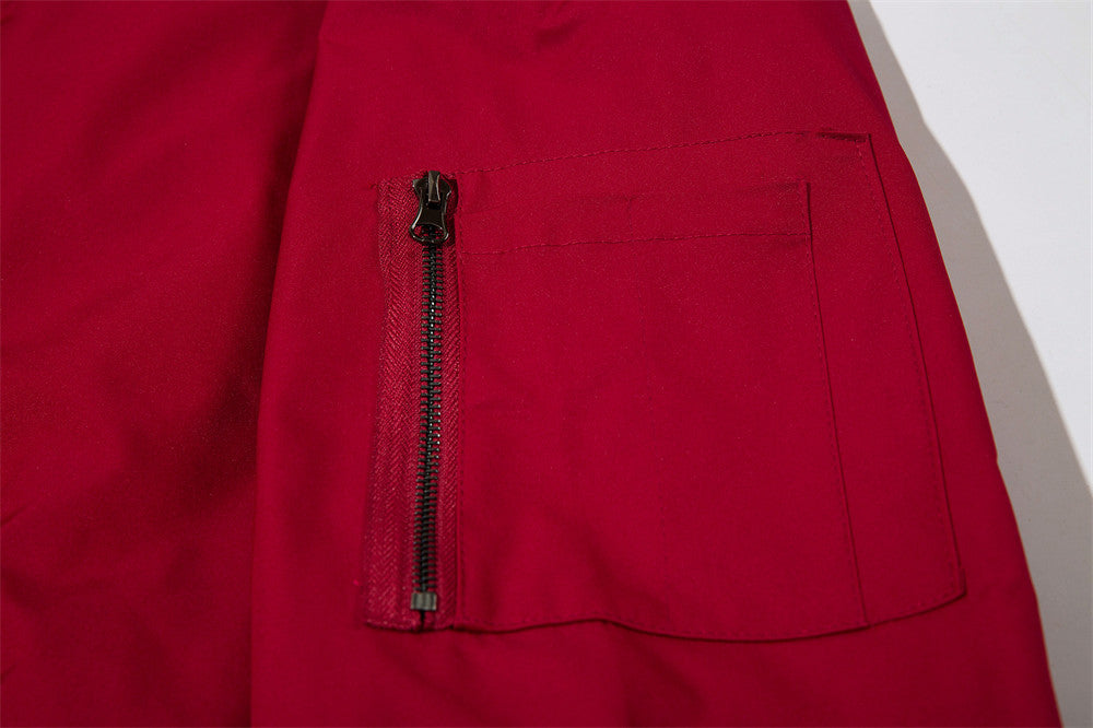 Men's loose jacket coat for autumn and winter clothing, front view
