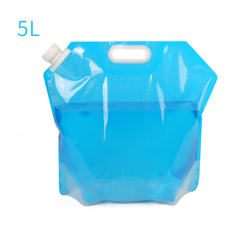 Foldable PVC outdoor camping water bag container for hiking and portable water storage