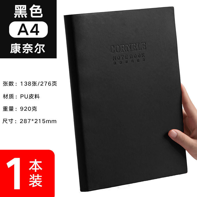 A4 Thick Large Notebook for Office and Business Use