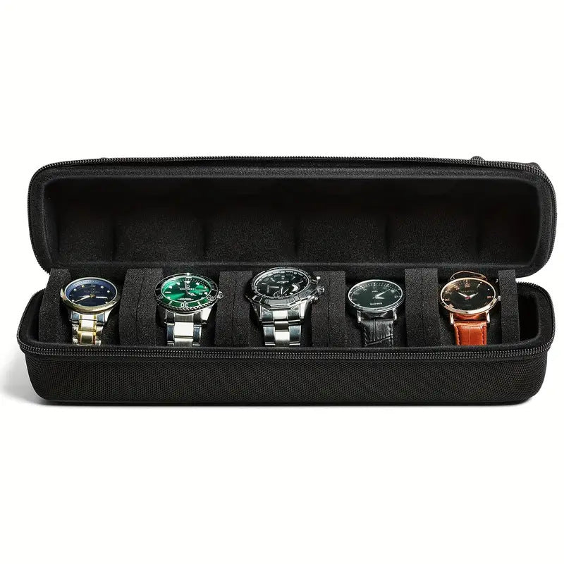 Smart watch storage box with multiple card slots and organized compartments