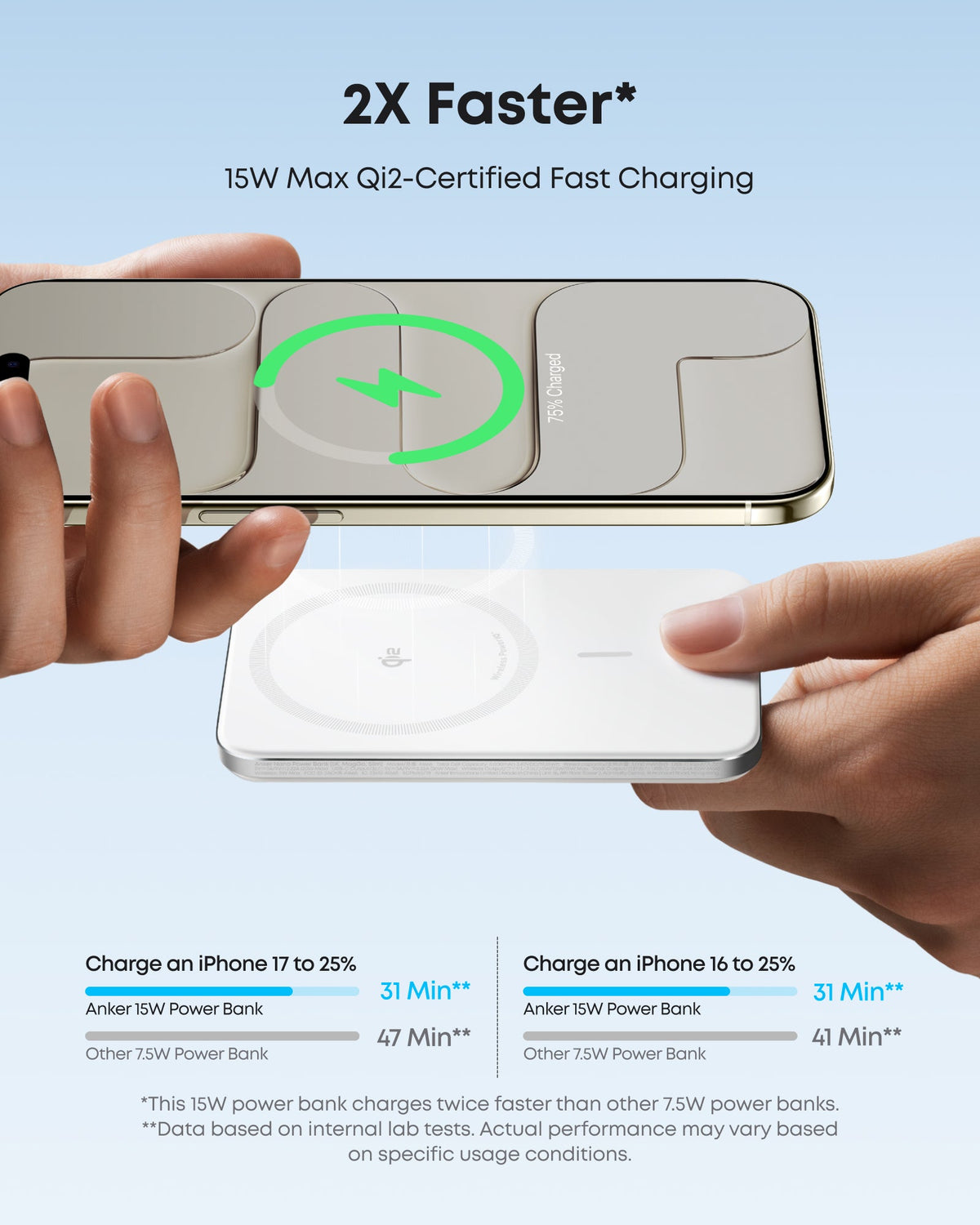 Anker Nano Power Bank 5K with MagGo, slim portable charger showing compact design and USB-C port for mobile device charging.