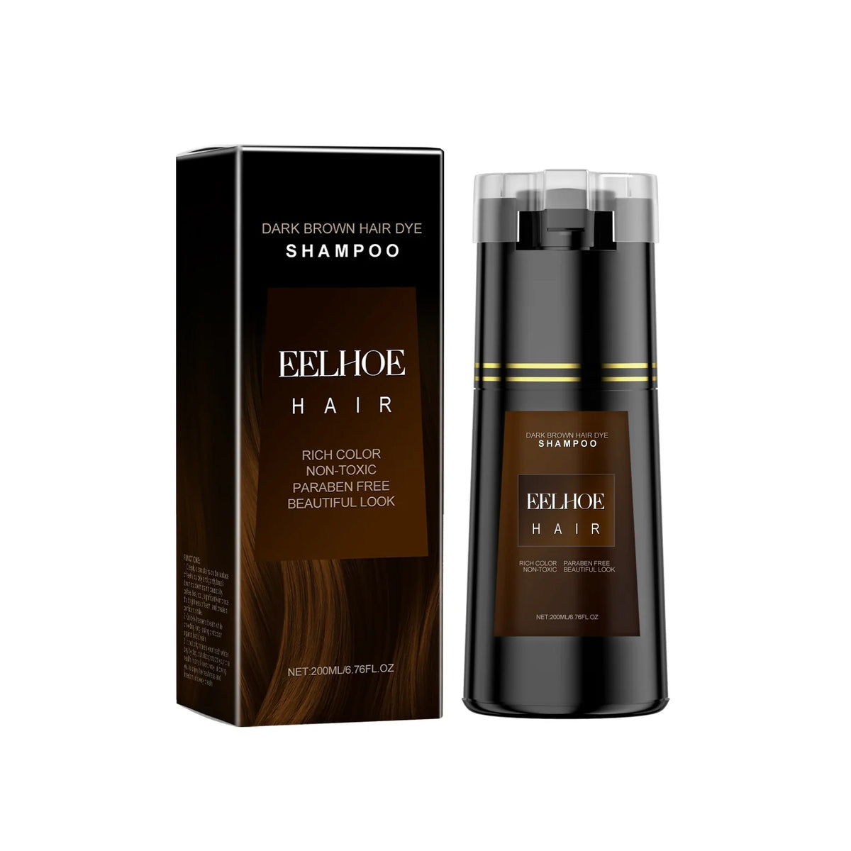 EELHOE Multi Color Hair Dyeing Shampoo Natural Non-irritating Nourish Scalp Easy Coloring Lasting Effect Smoothing Hair Dyeing