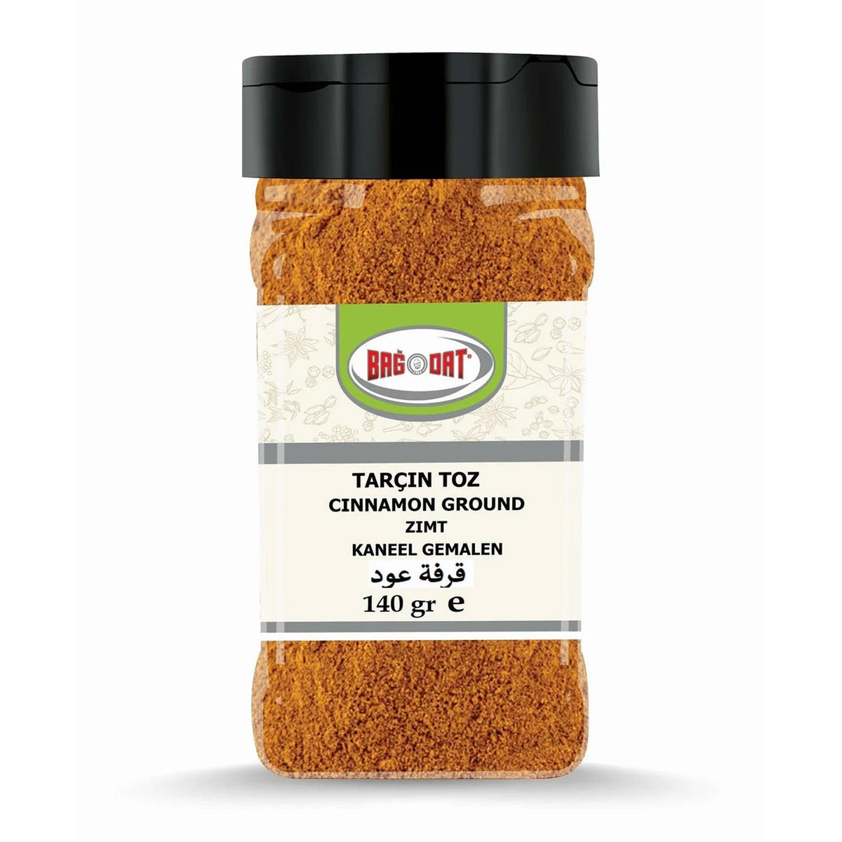 Ground Bagdat cinnamon spice from S101 in a 140g bag, showcasing rich brown cinnamon powder for baking and seasoning.