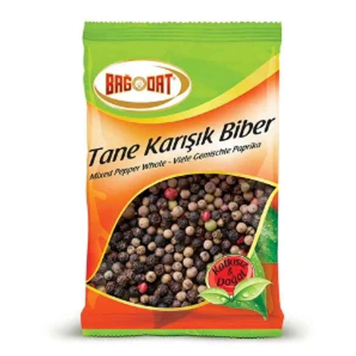 Whole Bagdat mixed pepper in a 40g package from S101, showcasing colorful whole peppercorns for seasoning and spice blends.