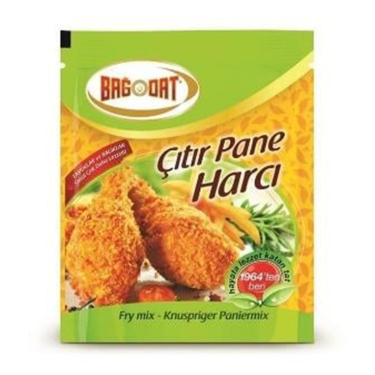 S101 Bagdat Pane Fry Mix 90G, mixed spices and seasonings for flavorful breading and frying.