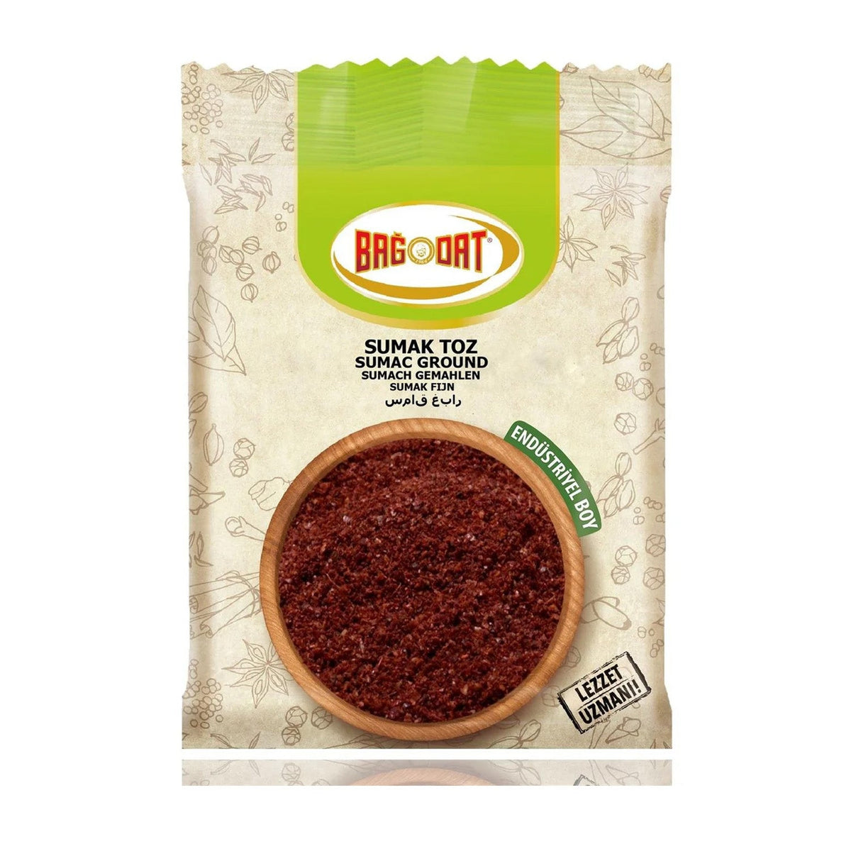 Bagdat Sumac ground spice in a 500g package, part of S101's mixed spices and seasonings collection.