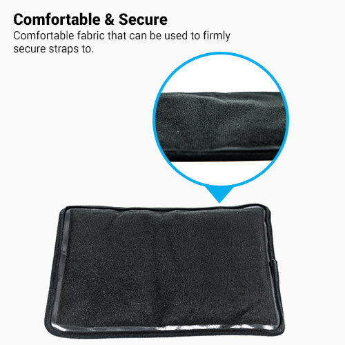iReliev premium reusable hot and cold therapy gel pack with securement straps for targeted pain relief and temperature therapy.