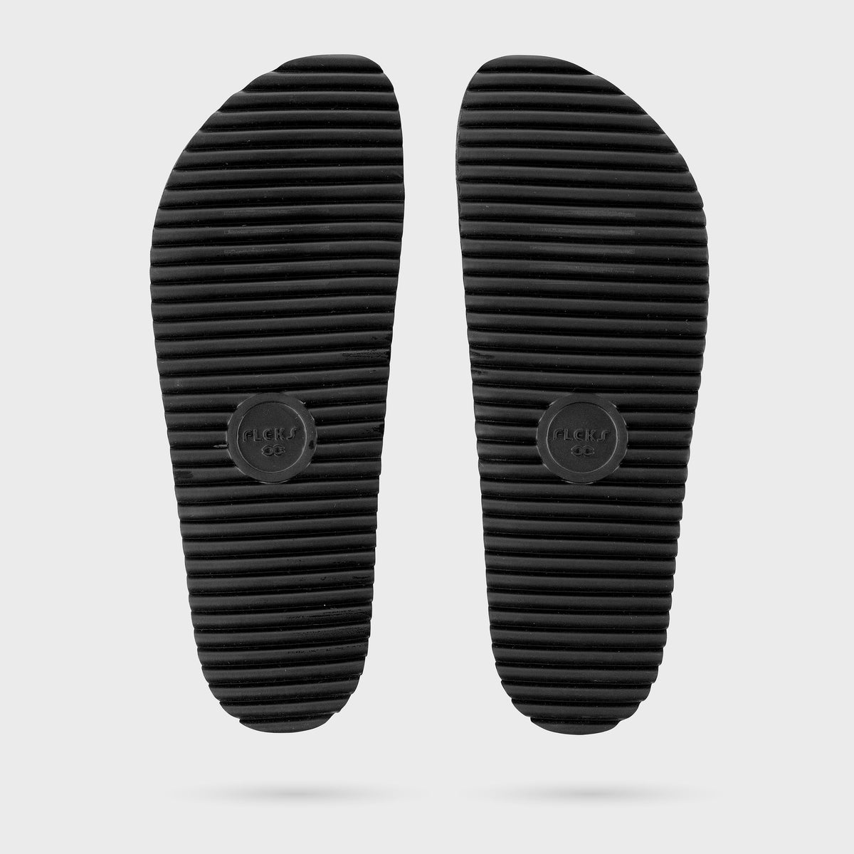 Fleks West Beach Flip Flop with deep blue sea strap and black outsole, casual summer footwear for beach or poolside wear.