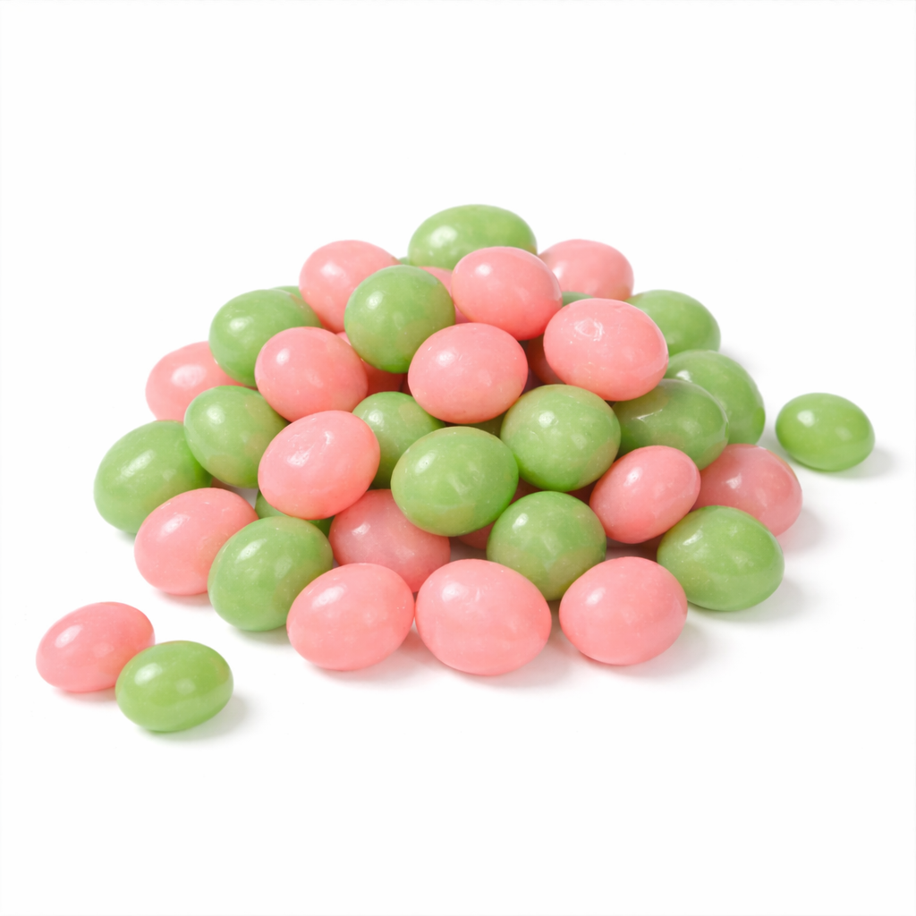 Colorful Sour Patch Kids Watermelon jelly beans candy in a bulk value bag, showing soft, chewy watermelon-flavored candies.