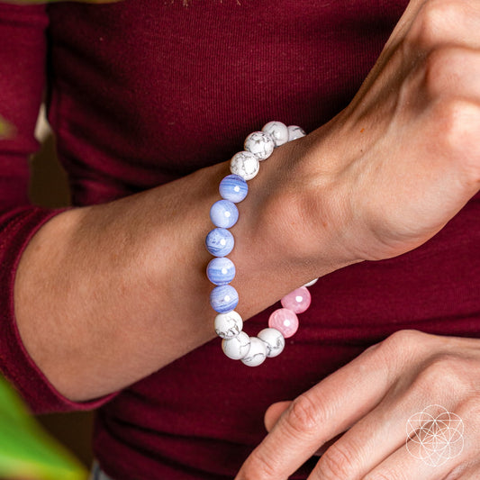 Conscious Items 3AM Thoughts Off deep sleep trio bracelet with calming beads and natural design for restful nights.