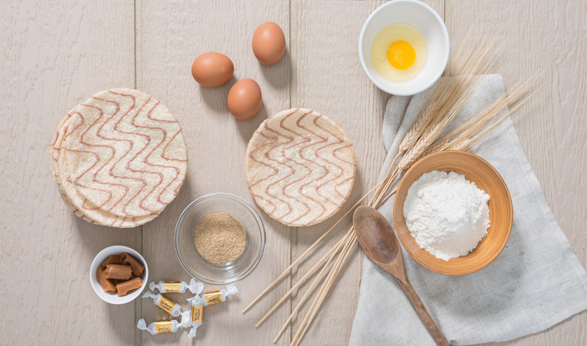Kim's Magic Pop salted caramel and dark chocolate drizzled snack packs, 6 or 12 pack, featuring crispy popcorn with caramel and chocolate.