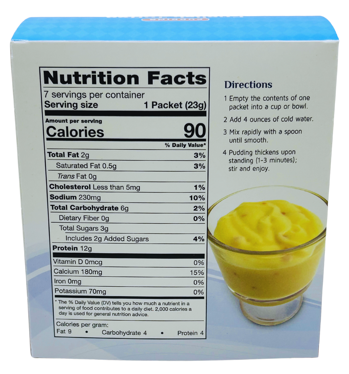 AmBari Nutrition English Toffee Pudding food image showing the rich, caramel-colored dessert with a smooth, glazed surface.