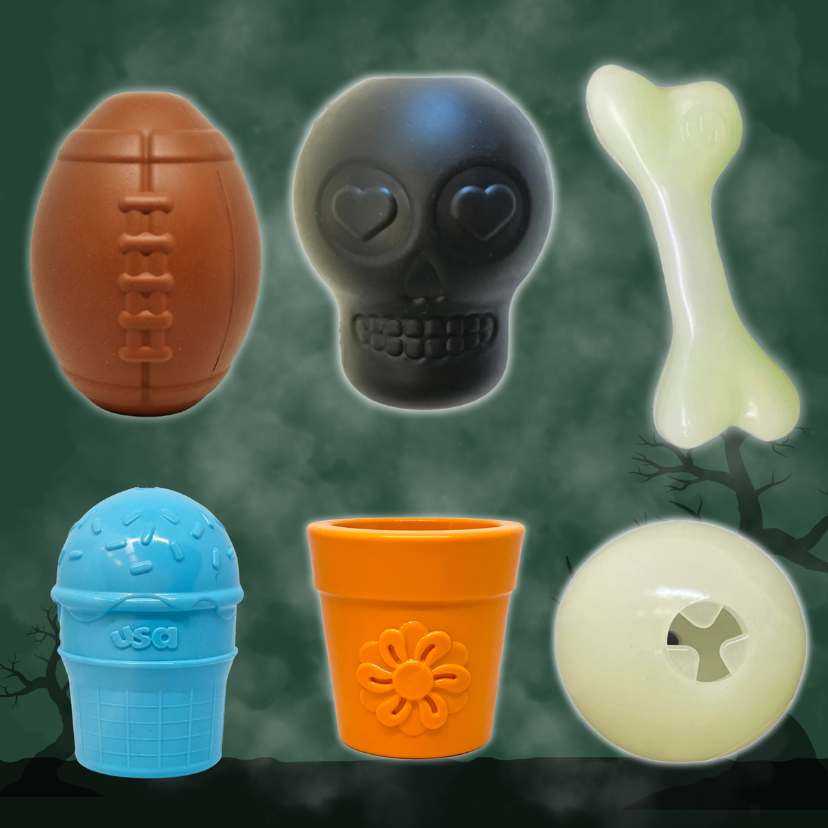 Close-up of Farm To Pet Dog Treat Dispenser showing the front opening and design for dispensing treats.