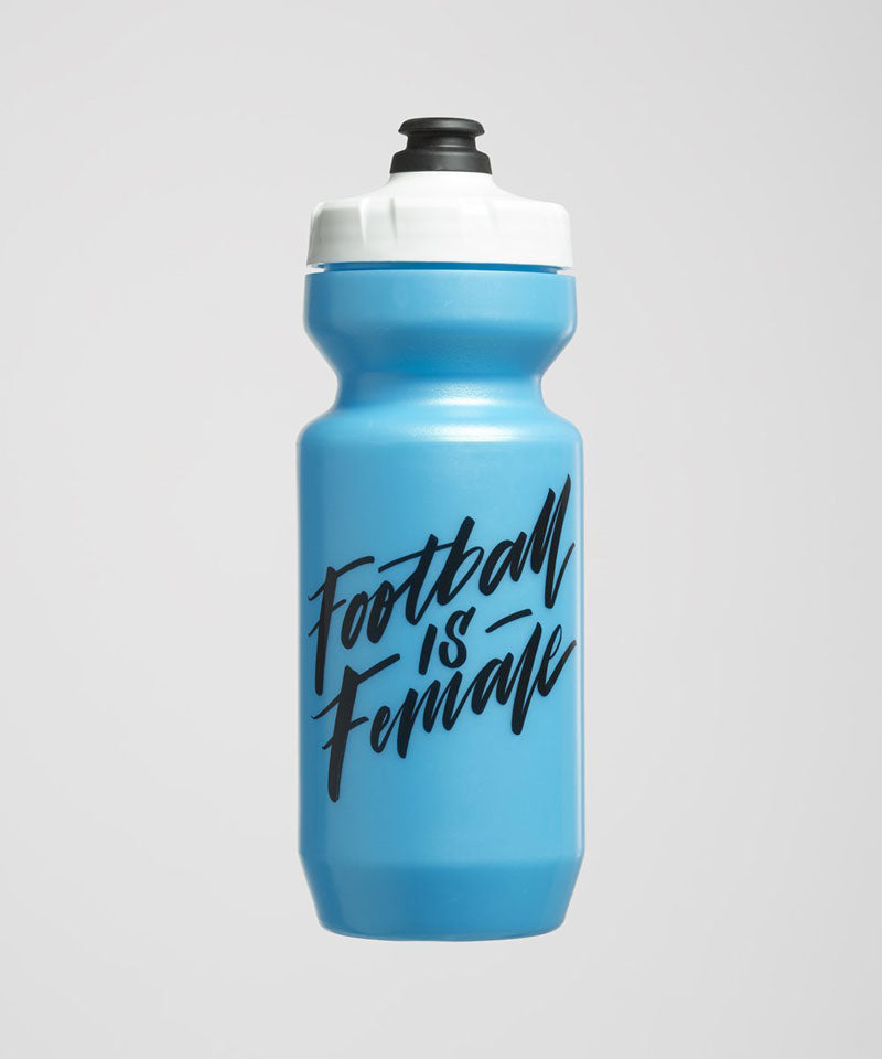 Light blue Goal Five G5 Purist 22oz training water bottle with a sleek design and spill-proof lid.