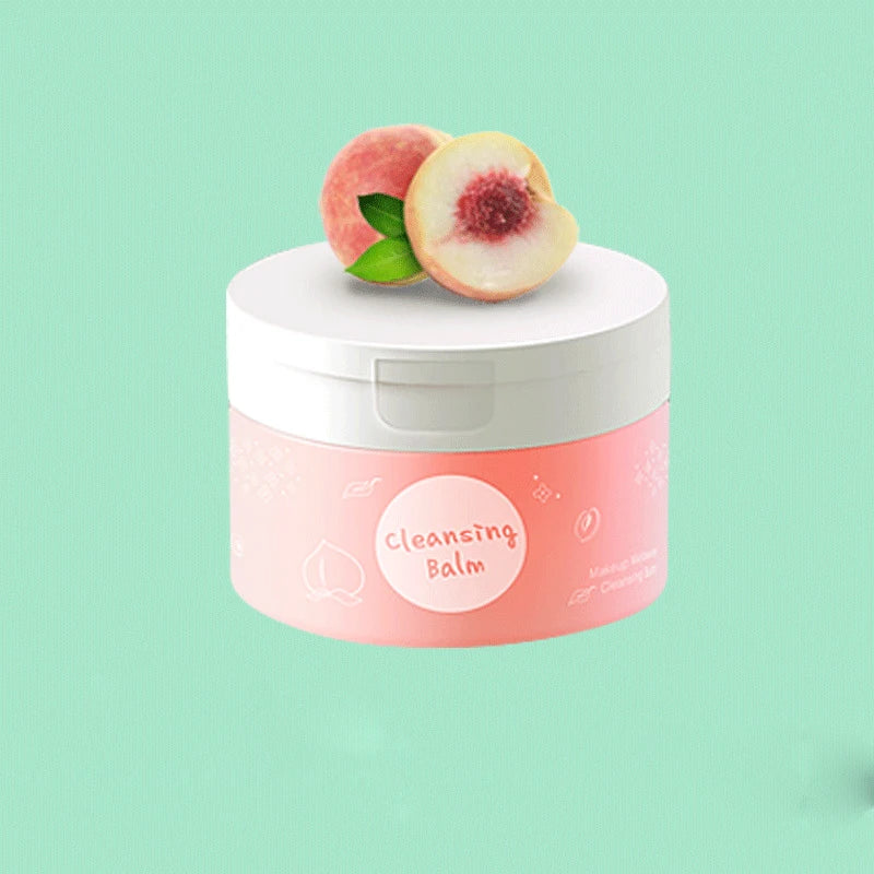 Blushimmer vegetable oil peach makeup remover cleansing ice cream in a gentle, balm texture with no tightness, suitable for all skin types.