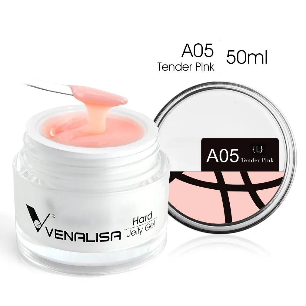 Blushimmer 50ml TPO Free Jelly Nail Extension Gel in clear, natural color, for French nail builder and UV soak-off nail enhancements.