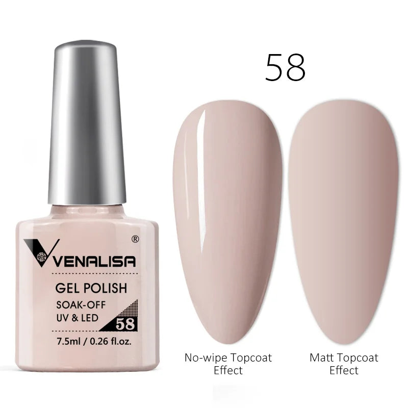 Blushimmer luxury color nail gel in vibrant shade, showing smooth, glossy finish on neatly shaped fingernails.