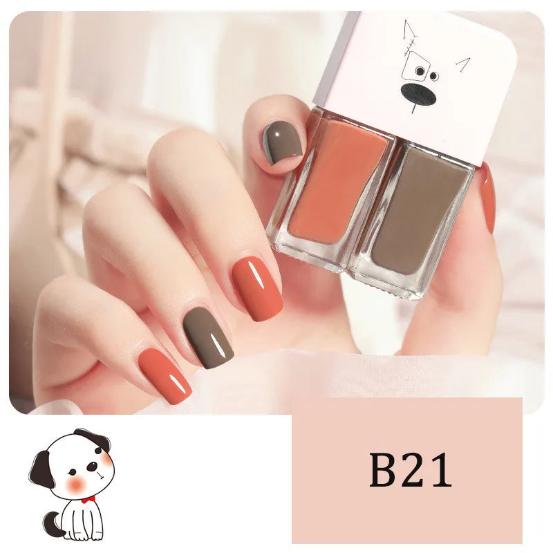 Bright candy color nail polish by Blushimmer, water-based, quick-drying, waterproof, and long-lasting for vibrant manicures.