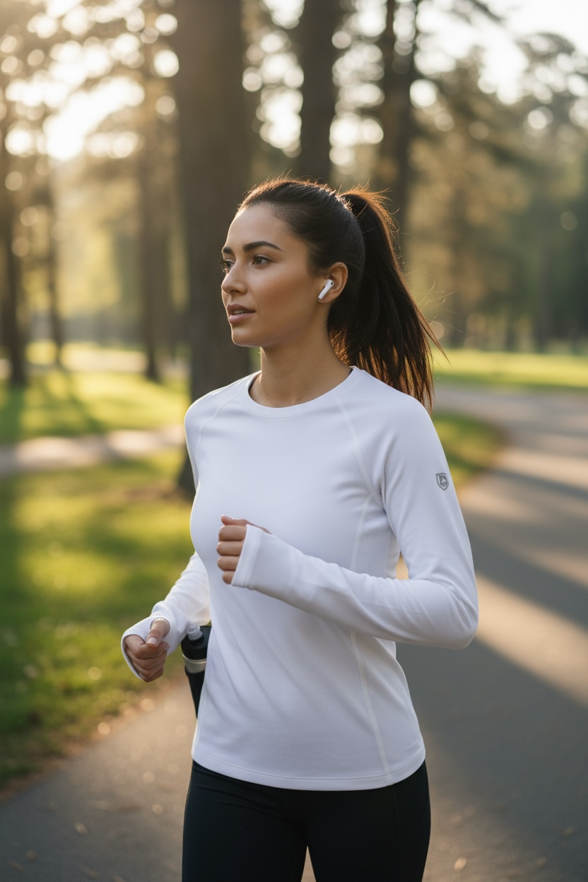 Goal Five Foudy 2.0 Women's Long Sleeve Athletic Training Top, lightweight fabric, fitted design, perfect for gym and outdoor workouts.