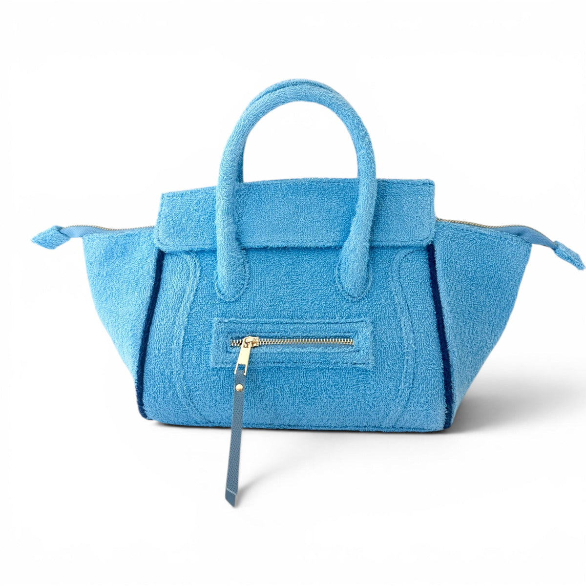 Sky blue Cabana Tote Mini by BEACH HAUS featuring durable fabric and stylish design for casual beach or everyday use.