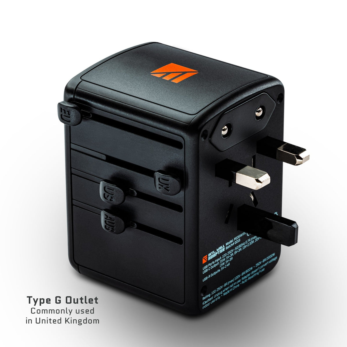 Dark Energy international wall adapter with multiple plug options for global compatibility and reliable power connection.