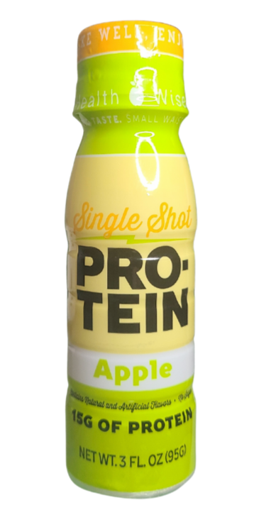 AmBari Nutrition protein shots in a bottle, liquid drink with 15g protein per serving for weight loss support.