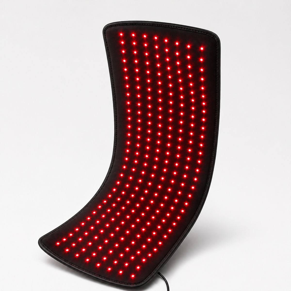 iReliev FullGlow™ red light and near infrared therapy pad with 240 LEDs for pain relief and skin rejuvenation.