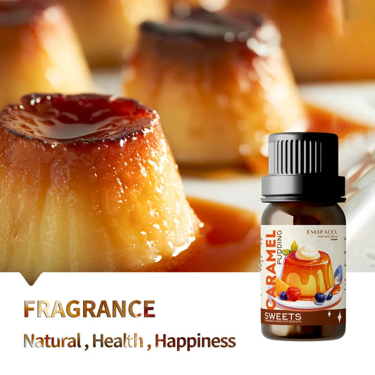 Blushimmer caramel pudding essential oil bottle, 10ml, for candles, humidifiers, and aroma diffusers, ideal perfume gift for women