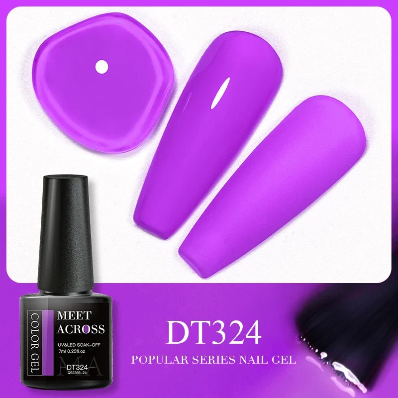 Blushimmer pink dried flower gel nail polish with natural fairy flower design in 5ml bottle, UV LED soak-off gel for nail art.