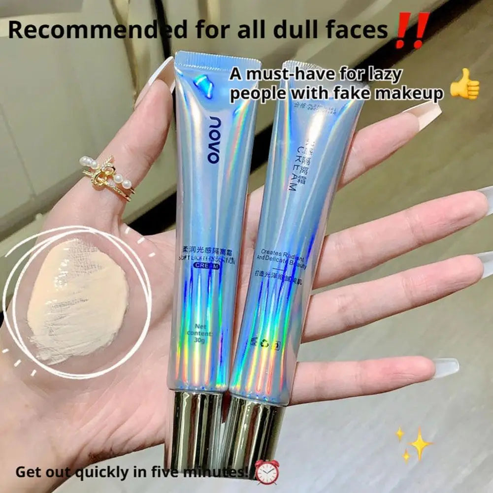 Blushimmer long-lasting oil control invisible makeup primer with pore blurring, brightening, and moisturizing properties for a smooth face base