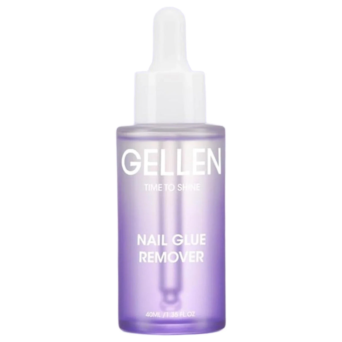 Blushimmer GELLEN 40ml nail glue remover with gentle, non-acetone formula for press-on nails and UV gel tip removal.