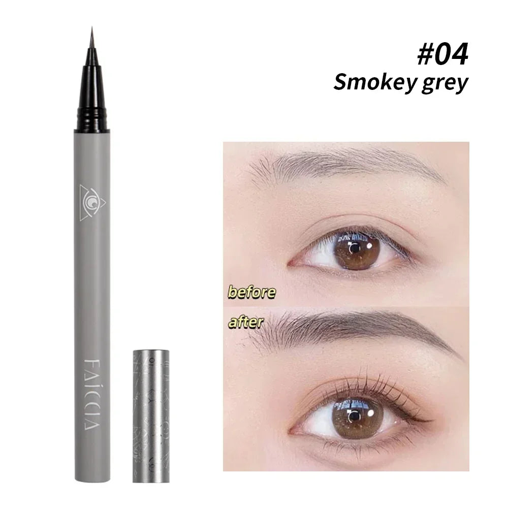 Blushimmer waterproof liquid eyebrow pencil with ultra-fine tip and long-lasting, no-blooming eyeliner for natural eyebrow tattoo makeup.