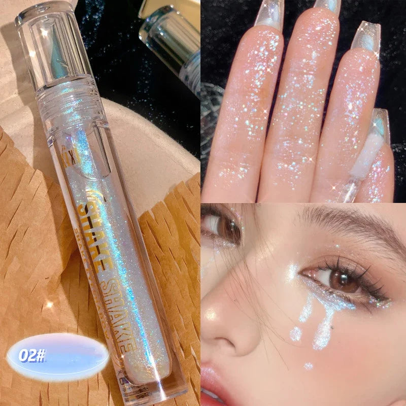 Shiny high gloss liquid by Blushimmer, quick-drying long-lasting face and body brightening liquid with a glossy finish