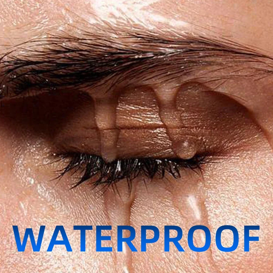 Blushimmer 5D black waterproof mascara with silk fiber for long, thick eyelashes, ideal for eye makeup and cosmetic application.