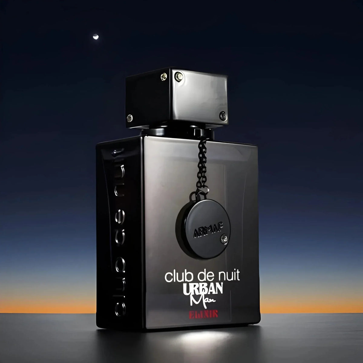 Armaf Club De Nuit Urban Man Elixir EDP in 105ml bottle featuring bold woody and amber scents, unisex perfume for men and women