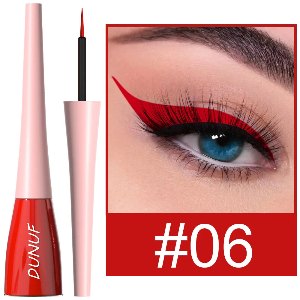 Blushimmer matte dark green waterproof liquid eyeliner pencil with ultra-thin tip and quick-dry, long-lasting eye makeup.