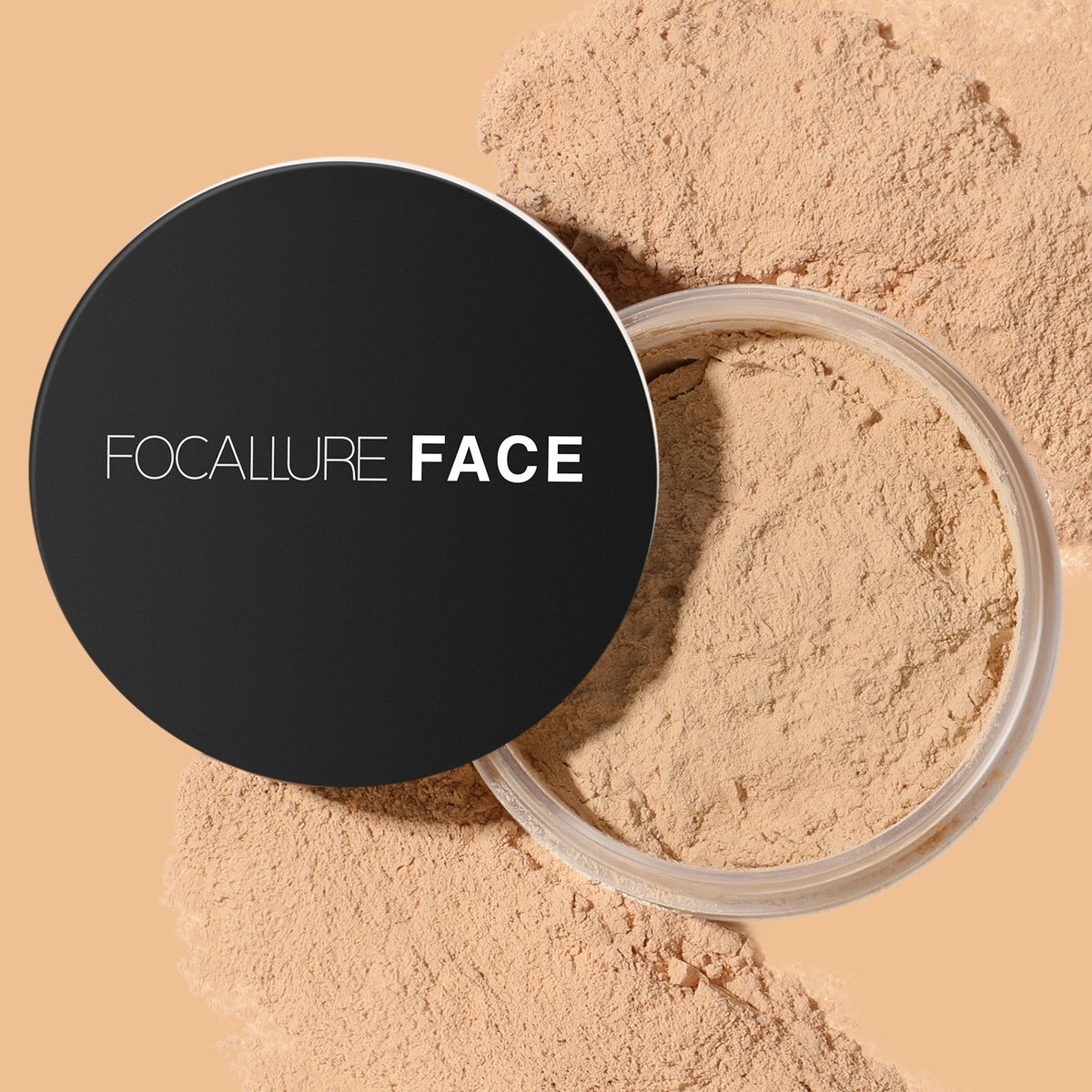 Blushimmer Focallure Invisible Finish Loose Setting Powder in translucent, soft face makeup powder with oil control and natural matte finish