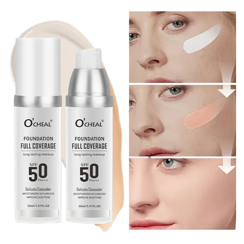 Blushimmer color-changing liquid foundation and waterproof concealer with full coverage, moisturizing and oil-control makeup.