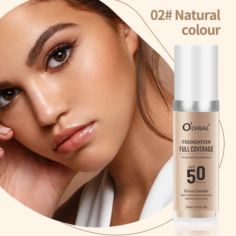 Blushimmer color changing liquid foundation and waterproof concealer with full coverage, moisturizing, oil-control, and whitening makeup.