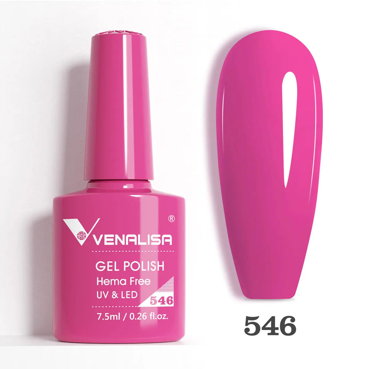 Venalisa HEMA TPO free nail gel polish from Blushimmer with glitter, full coverage, soak-off, UV LED compatible in pink nude shade.