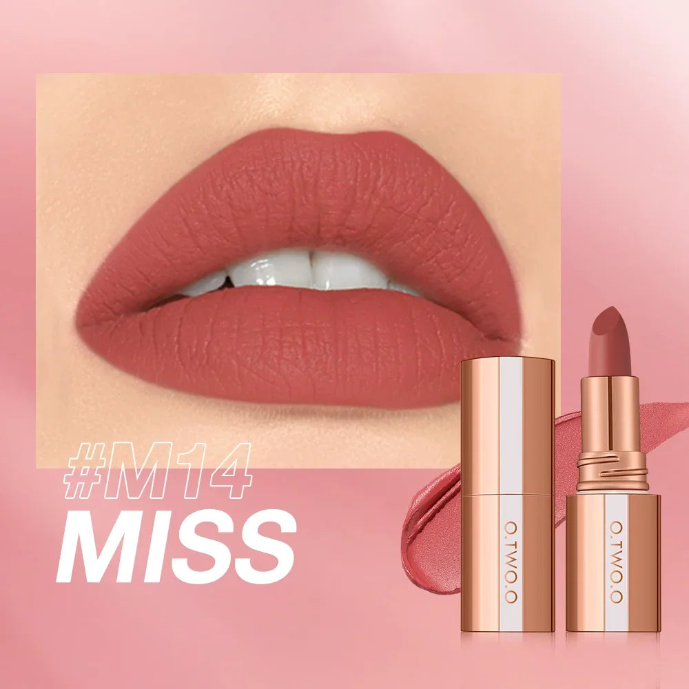 Blushimmer O.TWO.O Matte Lipstick Lip Tint in vibrant shades, waterproof, long-lasting, non-transfer, smooth, highly pigmented velvet finish