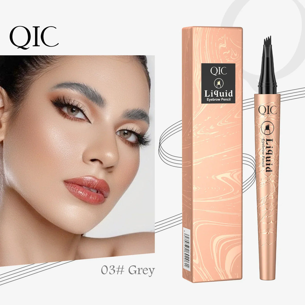 Blushimmer waterproof liquid eyebrow pencil with microblade tip for natural, smudge-proof, long-lasting brow definition.