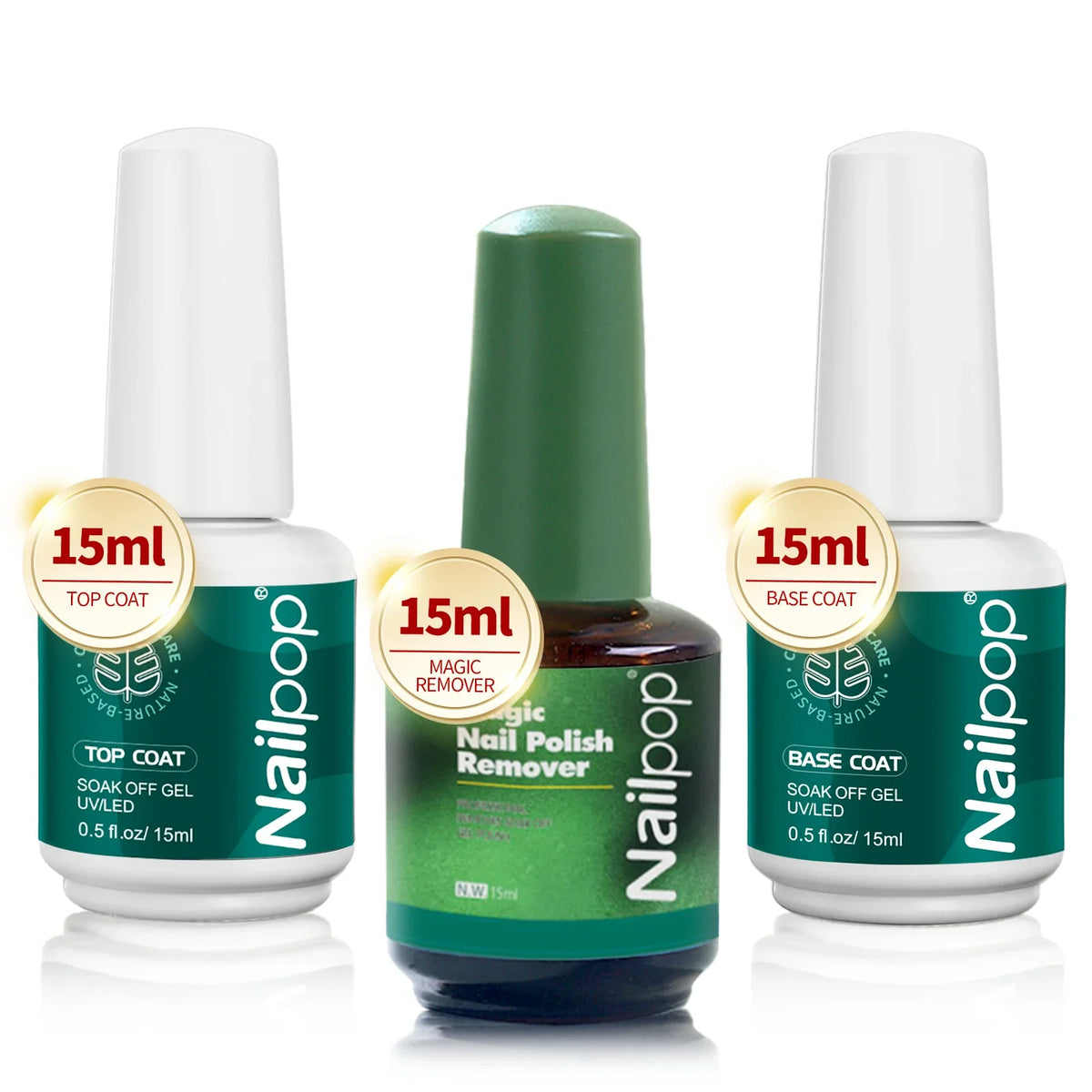 Blushimmer Nailpop Nail Dehydrator and Primer set with acid-free natural nail prep for acrylic and UV gel nail polish application