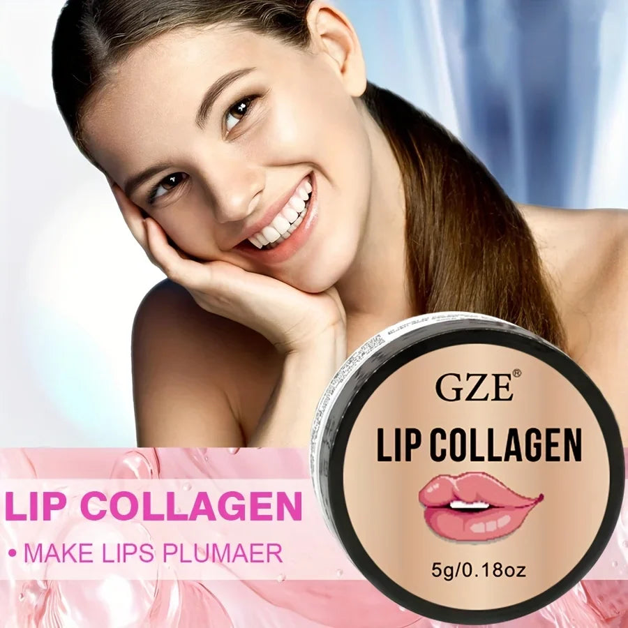 Blushimmer GZE Lip Sleeping Mask in 5g jar with coconut and castor oil, hydrating overnight lip care with collagen.