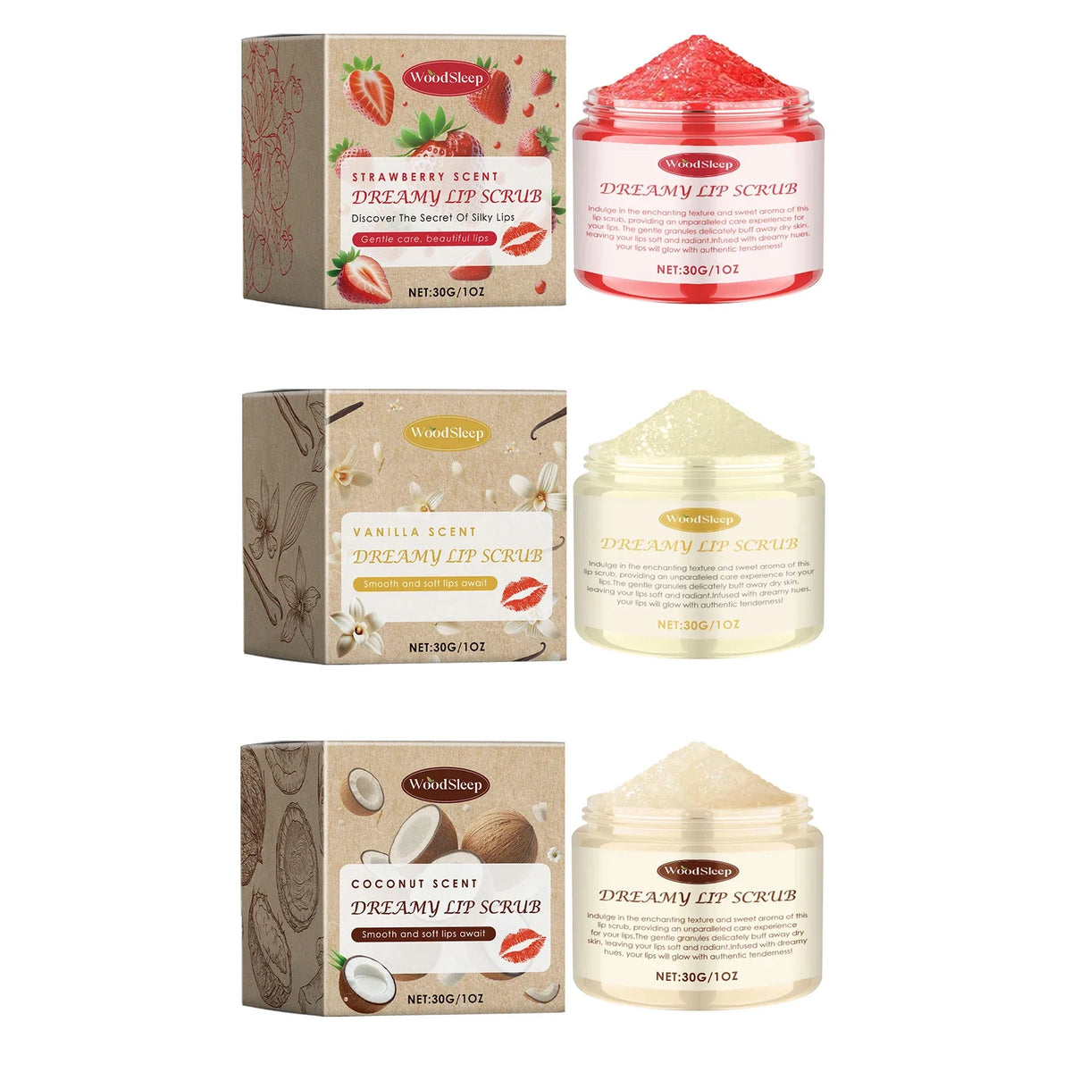 Blushimmer gentle lip exfoliator scrub with moisturizing and brightening effects for chapped lips, suitable for all seasons and travel.