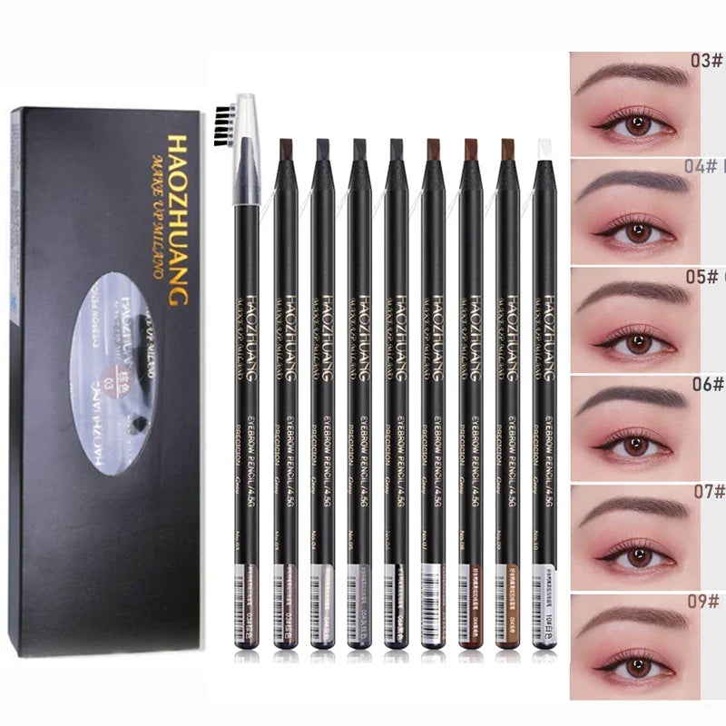 Blushimmer waterproof eyebrow pencil with brush, long-lasting microblading-style brow tool for precise, natural-looking eyebrows.